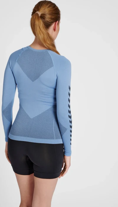 hummel Seamless First Jersey Funktionsshirt langarm bel air blue (Damen)