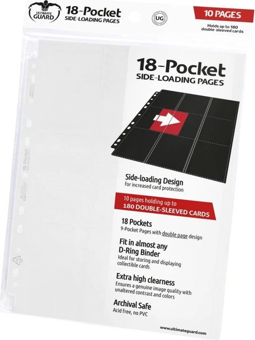 Ultimate Guard Pages 18-Pockets weiß, 10 Stück