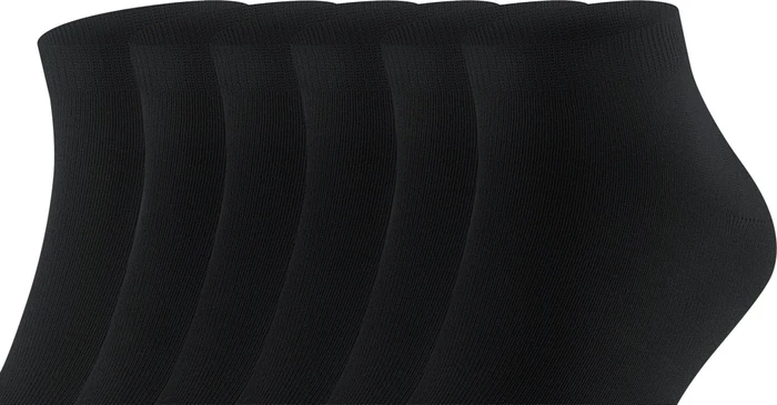 Falke Happy Socken schwarz, 6 Paare (Herren)