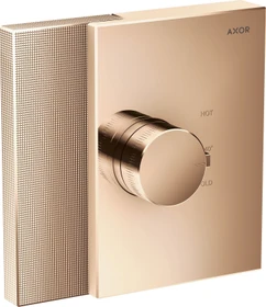 Hansgrohe Axor Edge Thermostat HighFlow Diamantschliff polished red gold