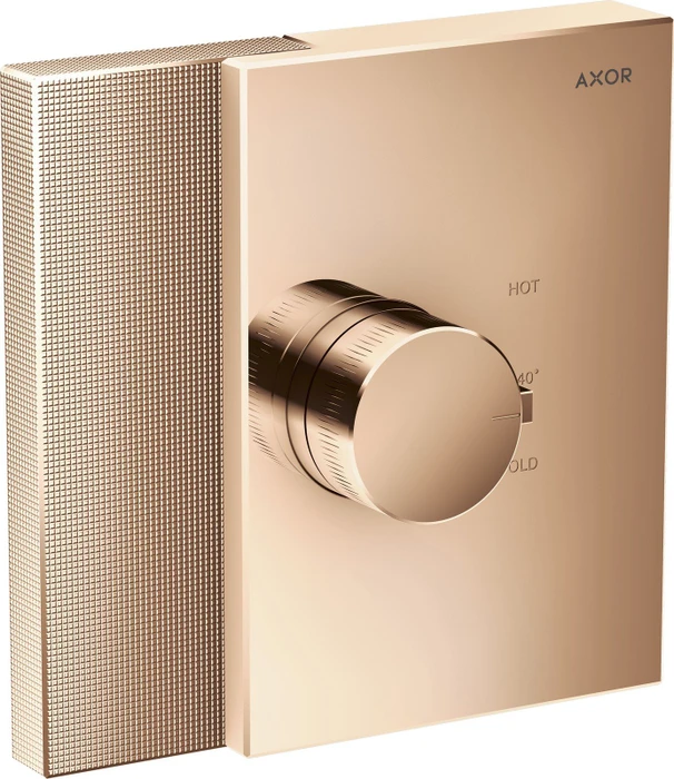 Hansgrohe Axor Edge Thermostat HighFlow Diamantschliff polished red gold