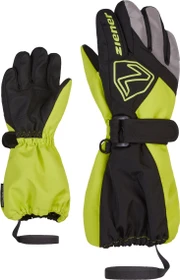 Ziener Lauro AS Skihandschuhe black/lime (Junior)