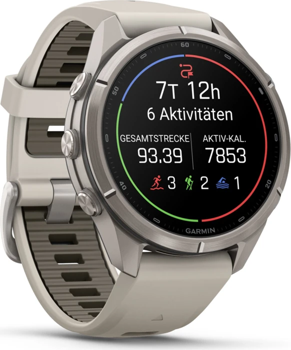 Garmin Fenix 9 Pro inReach 43mm titanium/fog grey-dark sandstone