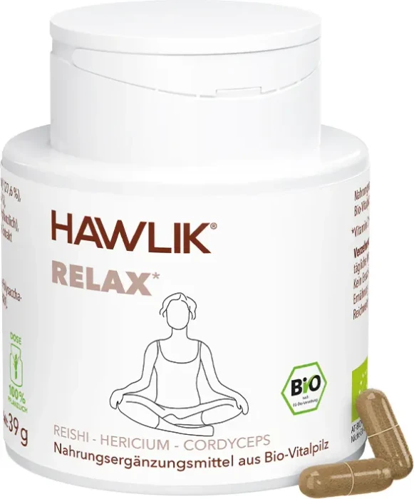 Hawlik Relax Vitalpilzmischung Kapseln, 90 Stück