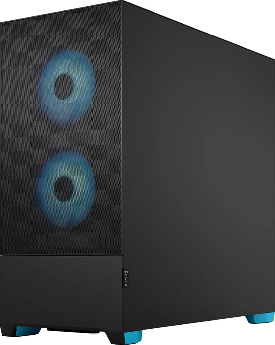 Fractal Design Pop Air RGB Cyan Core TG Clear Tint, Glasfenster