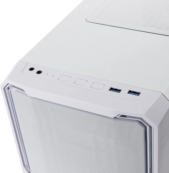 BitFenix Enso Mesh 4ARGB, weiß, Glasfenster