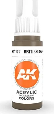 AK-Interactive 3rd Gen Acrylic Colors Acrylic Modelling Colors british khaki, 17ml