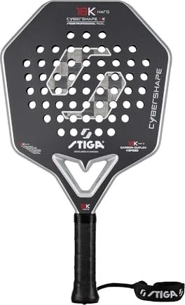 Stiga Cybershape 18K Hard Padel-Tennisschläger schwarz