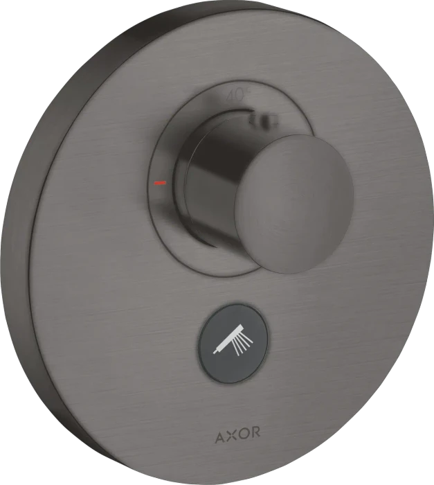 Hansgrohe Axor ShowerSelect rund Thermostat HighFlow mit 2 Ventilen brushed black chrome
