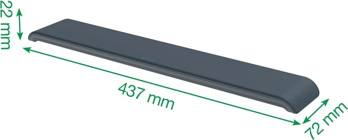 Leitz Ergo höhenverstellbare Handgelenkauflage für Tastatur, schwarz