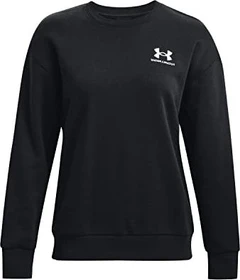 Under Armour Essential Fleece Sweatshirt schwarz/weiß (Damen)