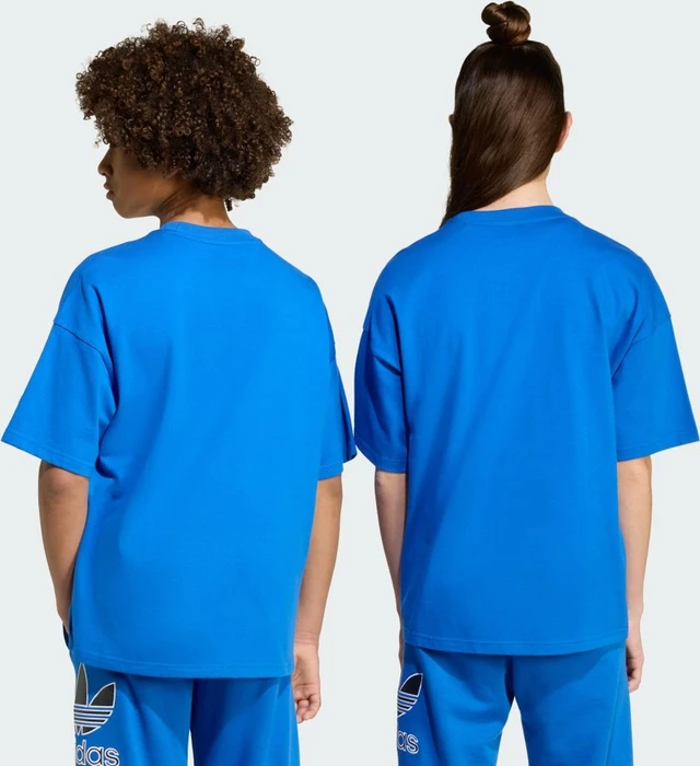 adidas Oversize Trefoil T-Shirt kurzarm blau (Junior)