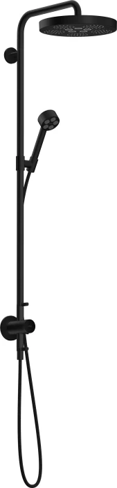 Hansgrohe Axor One Showerpipe mit Thermostat und Kopfbrause 280 1jet Unterputz mattschwarz