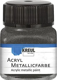 Kreul Acryl Metallicfarbe, anthrazit, 20ml