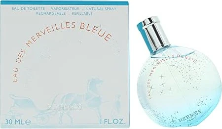 Hermès Eau Des Merveilles Bleue Eau de Toilette nachfüllbar, 30ml