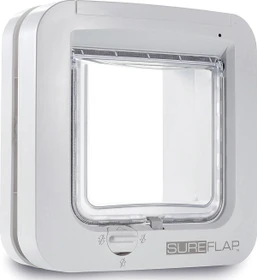 Sure Petcare SureFlap Microchip DualScan Katzenklappe, weiß
