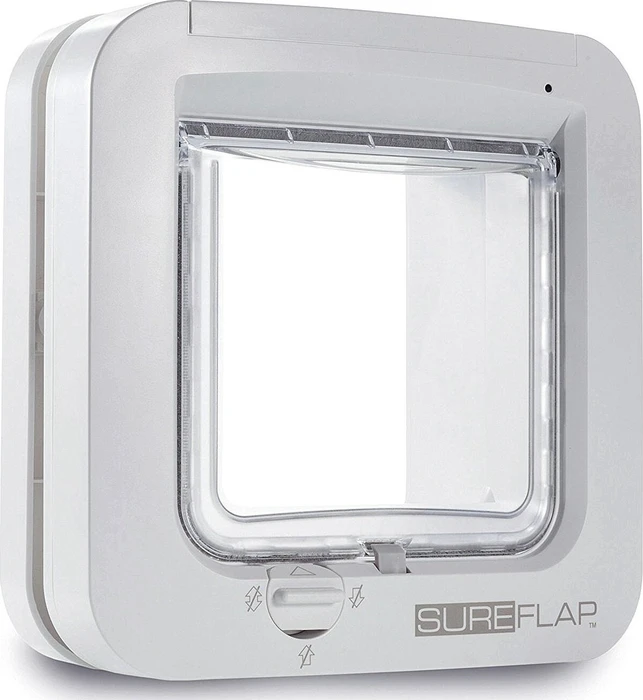 Sure Petcare SureFlap Microchip DualScan Katzenklappe, weiß