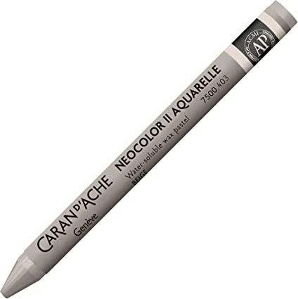Caran d'Ache Neocolor II Aquarelle Wachskreide, beige, 10er-Pack