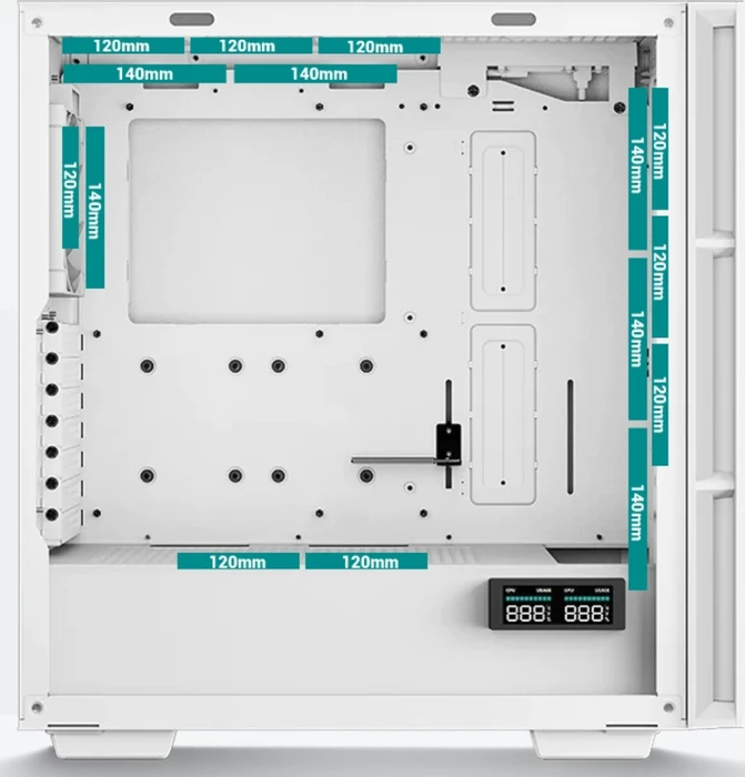 DeepCool CH560 Digital WH, weiß, Glasfenster