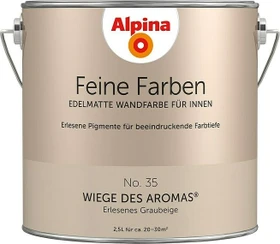 Alpina Farben Feine Farben No. 35 Wiege des Aromas innen erlesenes graubeige edelmatt grau,   2.5l