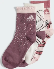 adidas Disney Minnie Maus Socken sandy pink/shadow fig/off white, 3 Paare (Junior)