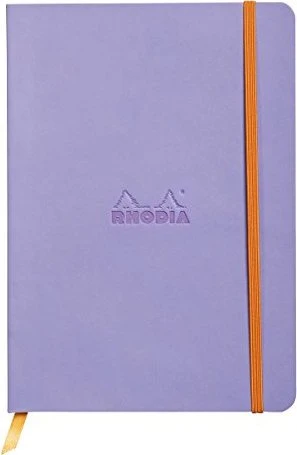 Rhodia Rhodiarama Notizbuch, A5, liniert, Softcover, iris blau, 80 Blatt