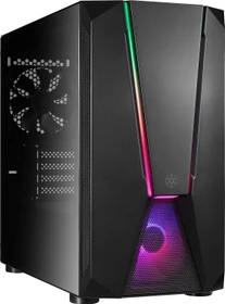SilverStone Fara V1M Pro, schwarz, Glasfenster (SST-FAV1MB-PRO)