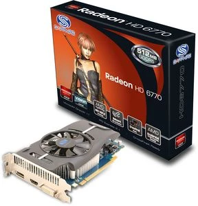 Sapphire Radeon HD 6770, 512MB GDDR5, DVI, HDMI, DP, lite retail