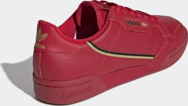 adidas Continental 80 scarlet/gold metallic/core black