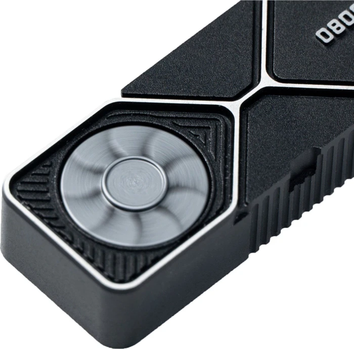 Keychron Graphics Card RTX3080 Alu Alloy Artisan Keycap, Aluminium, schwarz/silber, 1 Taste