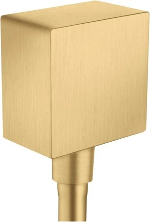 Hansgrohe Axor ShowerSolutions Wandanschluss eckig brushed goldoptik