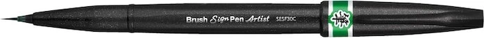 Pentel Brush Sign Pen Artist SESF30C grün