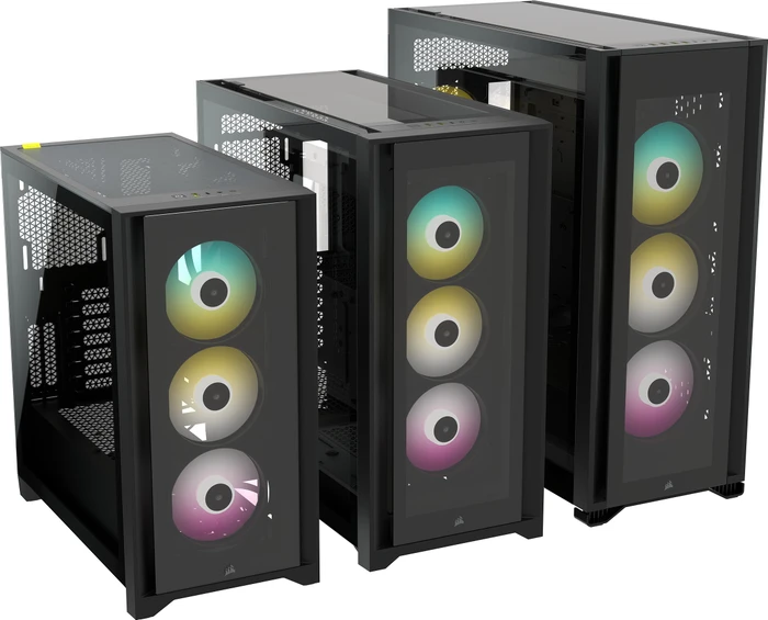 Corsair iCue 7000X RGB, schwarz, Glasfenster