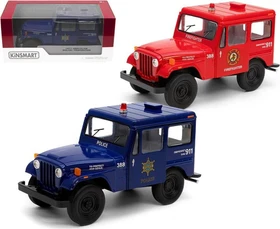 Kinsmart Jeep DJ-58 Polizei/Feuerwehr
