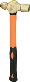 KS Tools BRONZEplus Schlosserhammer Fiberglasstiel, 200g englische Form