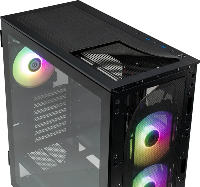 Enermax Marbleshell MS31 Midnight Black, schwarz, Glasfenster