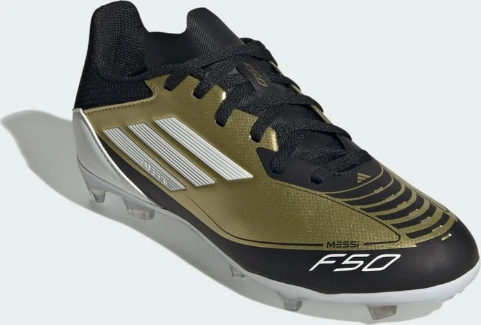 adidas F50 League Messi FG/MG gold metallic/cloud white/core black (Junior)