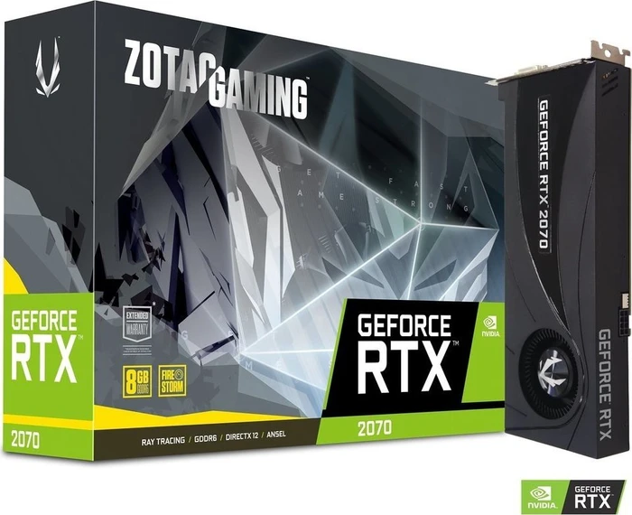 Zotac Gaming GeForce RTX 2070 Blower, 8GB GDDR6, DVI, HDMI, 3x DP