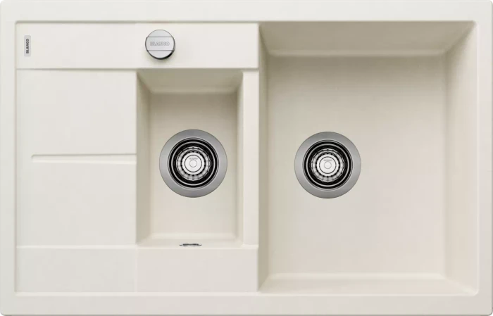 Blanco Metra 6 S Compact Einbau Becken reversibel mit Ablauffernbedienung softweiß