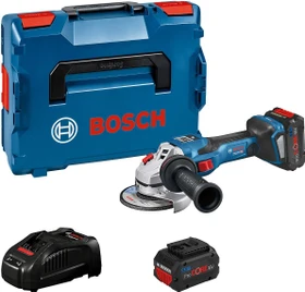 Bosch Professional GWS 18V-15 SC BITURBO Akku-Winkelschleifer inkl. L-Boxx + 2 Akkus 5.5Ah