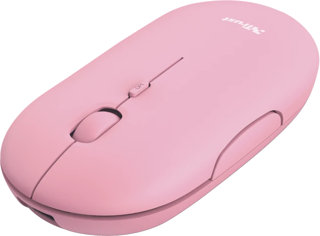 Trust Puck Wireless Mouse rosa, USB/Bluetooth