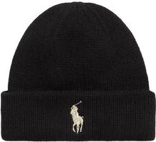 Ralph Lauren Signature Pony Wool Beanie polo black/gold