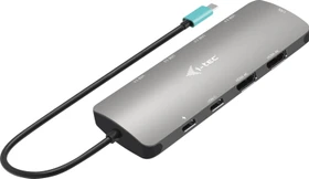 i-tec USB-C Metal Nano 2x Display Docking Station + Power Delivery 100W, inkl. Netzteil, USB-C 3.0 [Stecker] (C31NANOHDM2D100)
