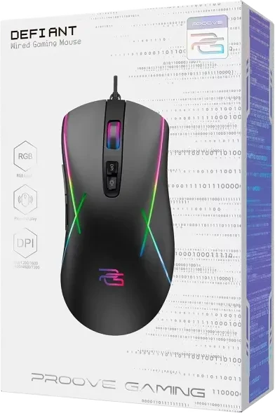 Proove Defiant Wired Gaming Mouse, schwarz, USB
