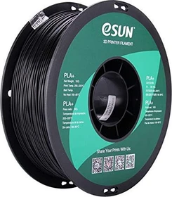 eSUN PLA+, schwarz, Spule, 1.75mm, 1.00kg