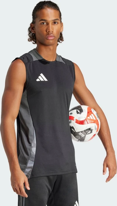 adidas Tiro 24 Competition Sleeveless Trainings Trikot ärmellos black/team dark grey (Herren)