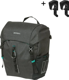 Basil Discovery 365D M Einzeltasche MIK Hooks Gepäcktasche black melee