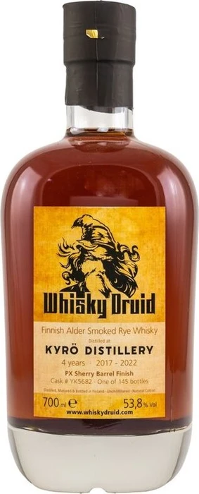 Whisky Druid Kyrö Finnish Alder Smoked Rye 2017/2021 700ml