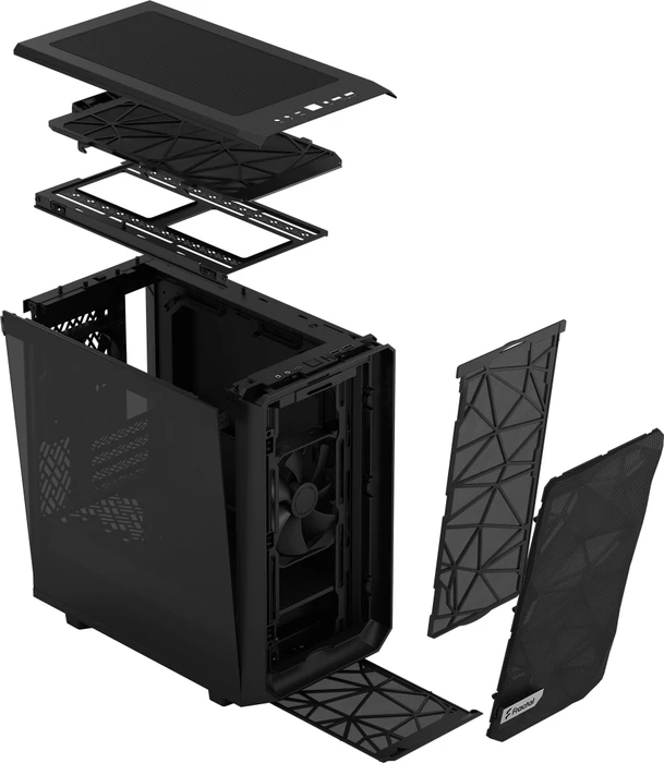 Fractal Design Meshify 2 Mini Black TG Clear Tint, Glasfenster