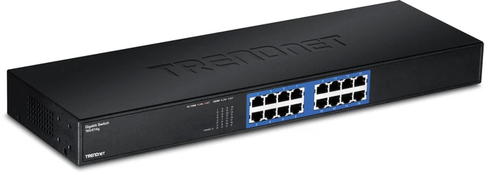 TRENDnet TEG-S GREENnet Rackmount Gigabit Switch, 16x RJ-45